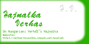 hajnalka verhas business card